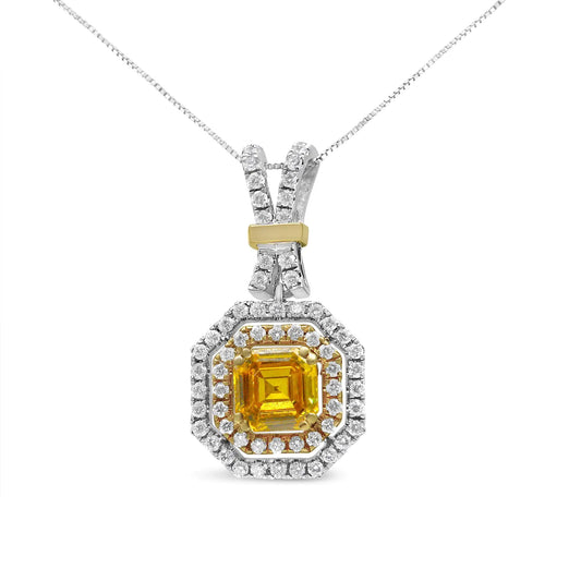 18K White and Yellow Gold